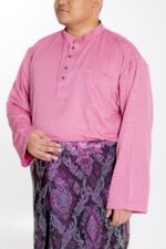 Haris Baju Melayu in Pink Belacan