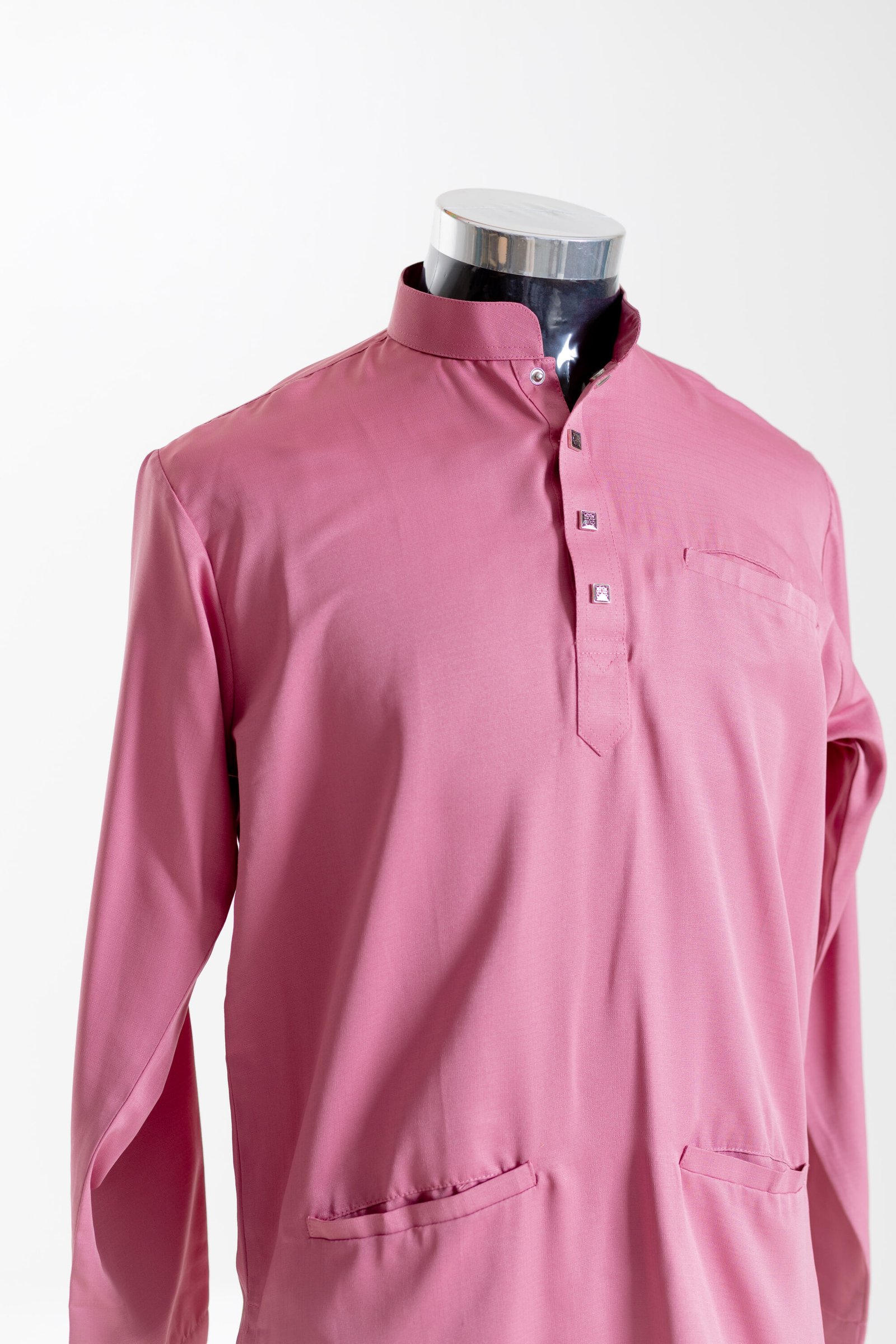 Haris Baju Melayu in Pink Belacan
