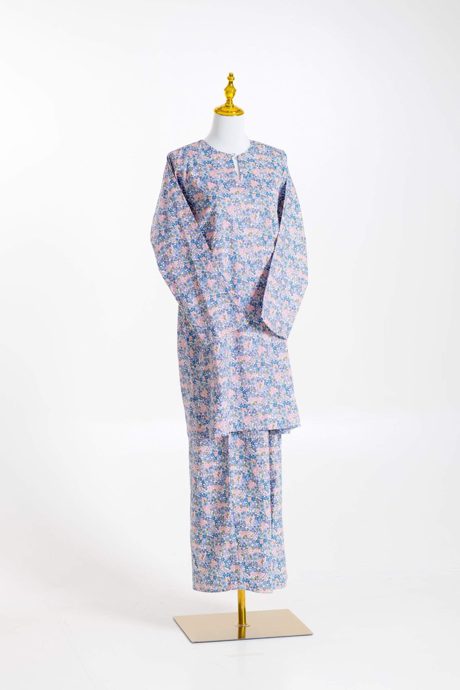 Sairah Kurung in Blue